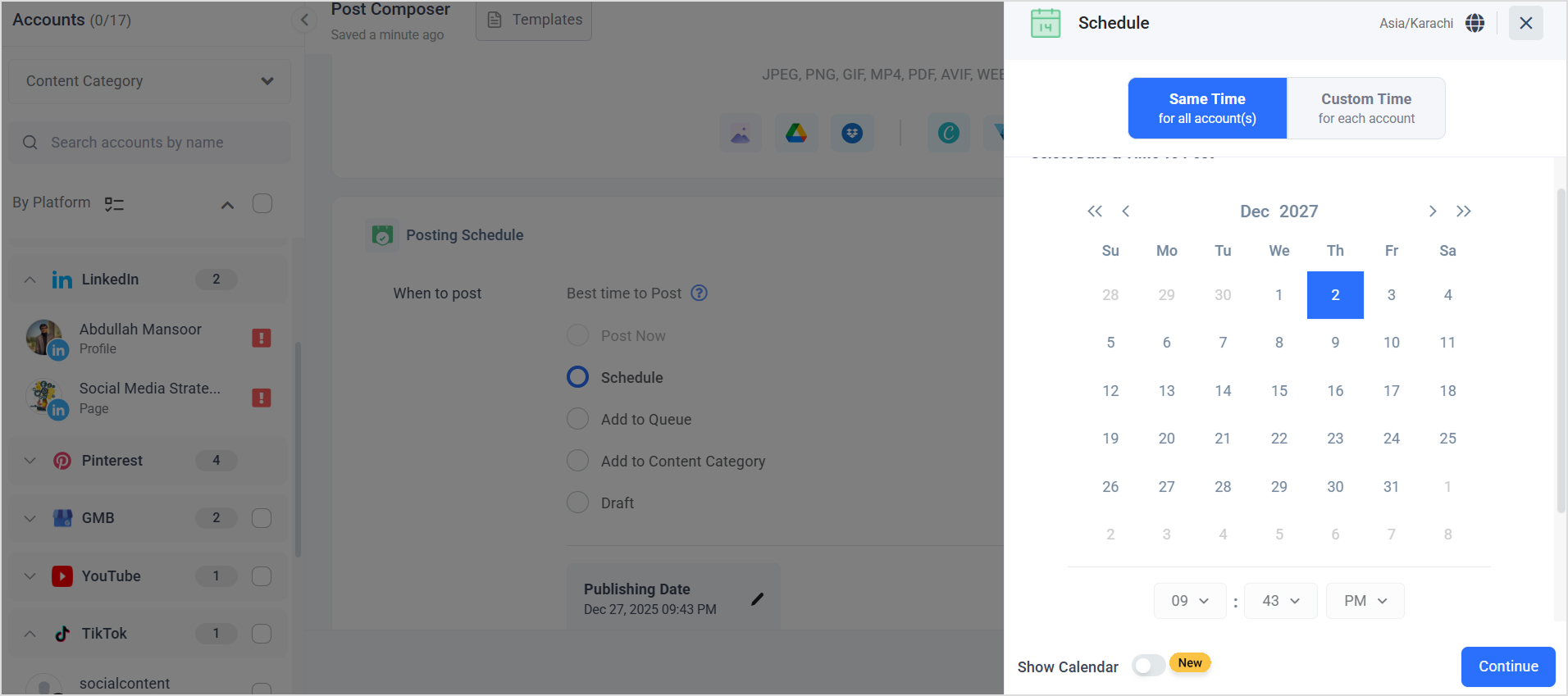 Use a social media management tool