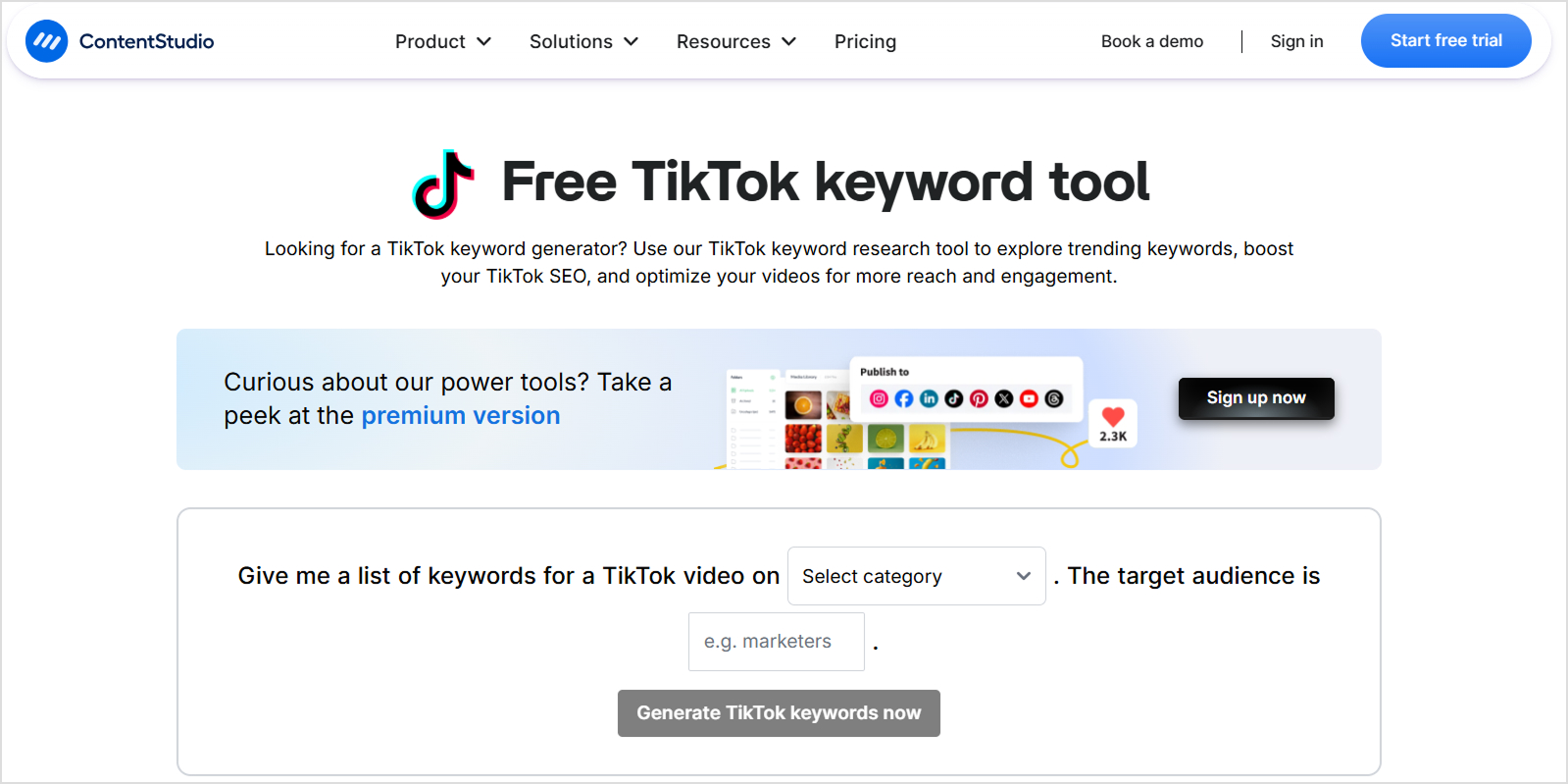 Support keyword-based discovery