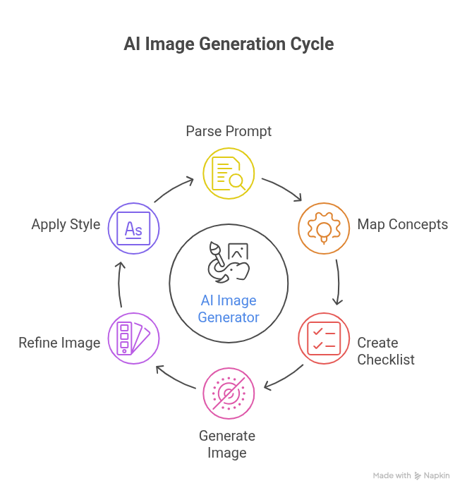 AI image generation cycle