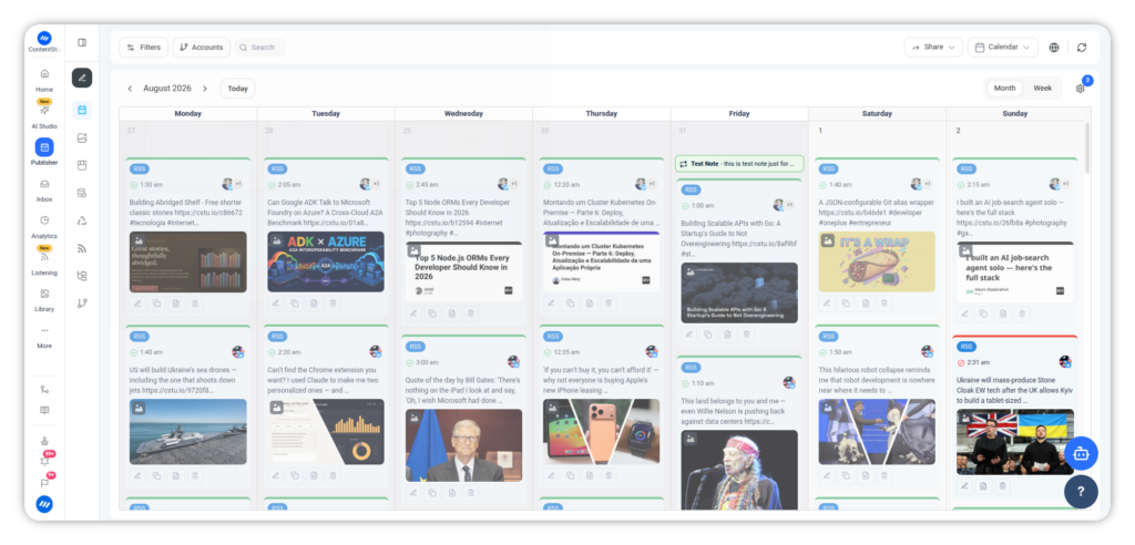 ContentStudio Planner