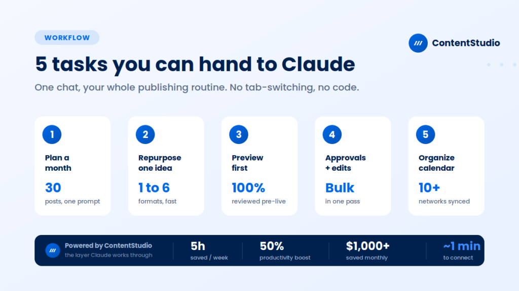 5 social task to handle with claude