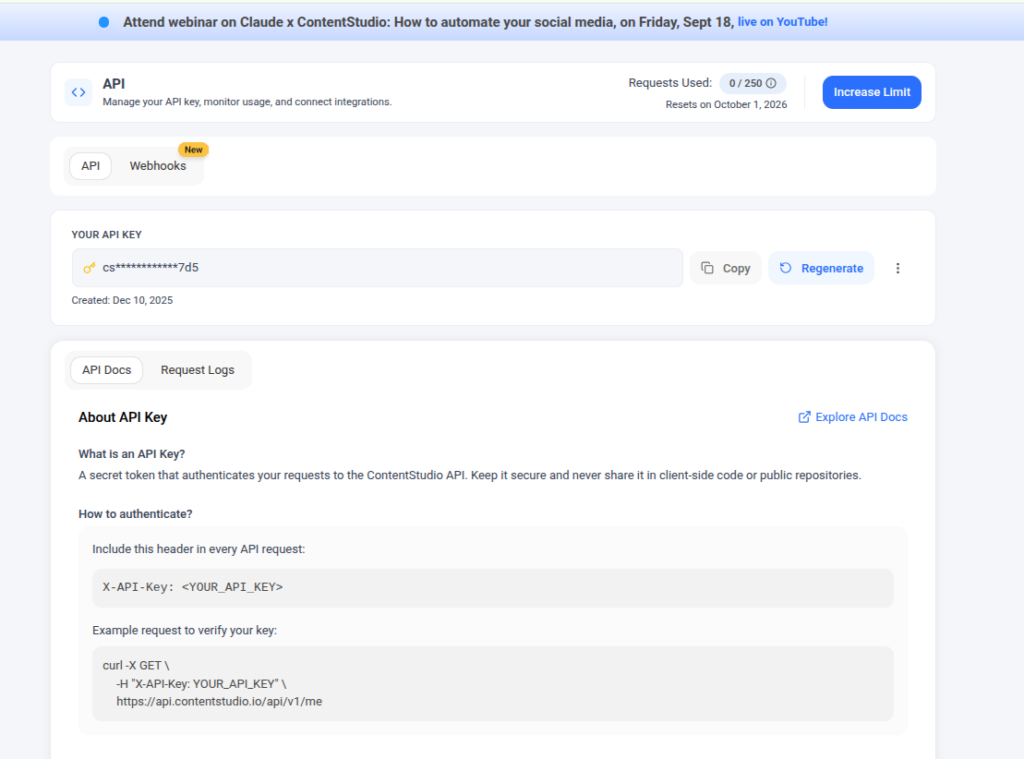 ContentStudio API