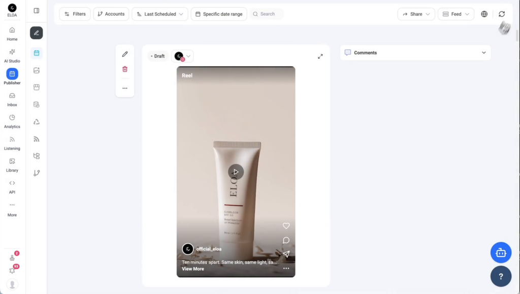 Do a final check in the ContentStudio Planner