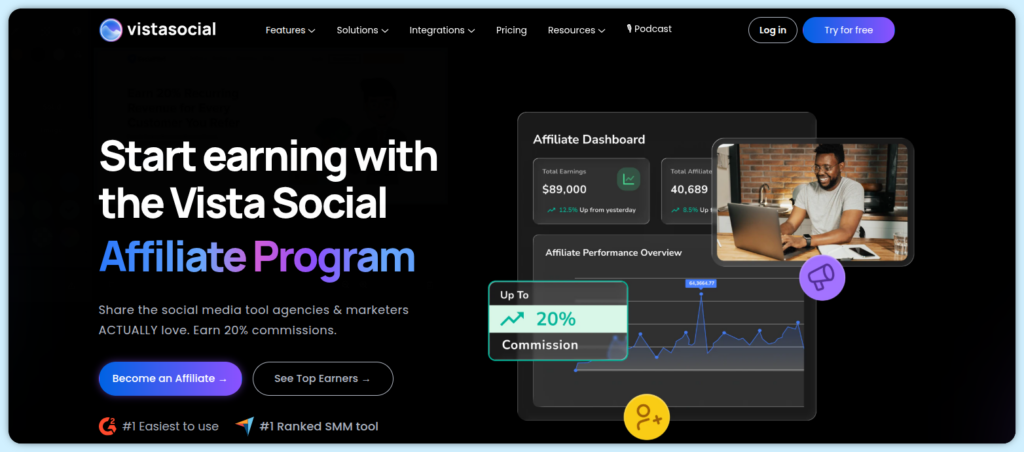 Vista Social  Affiliate Program