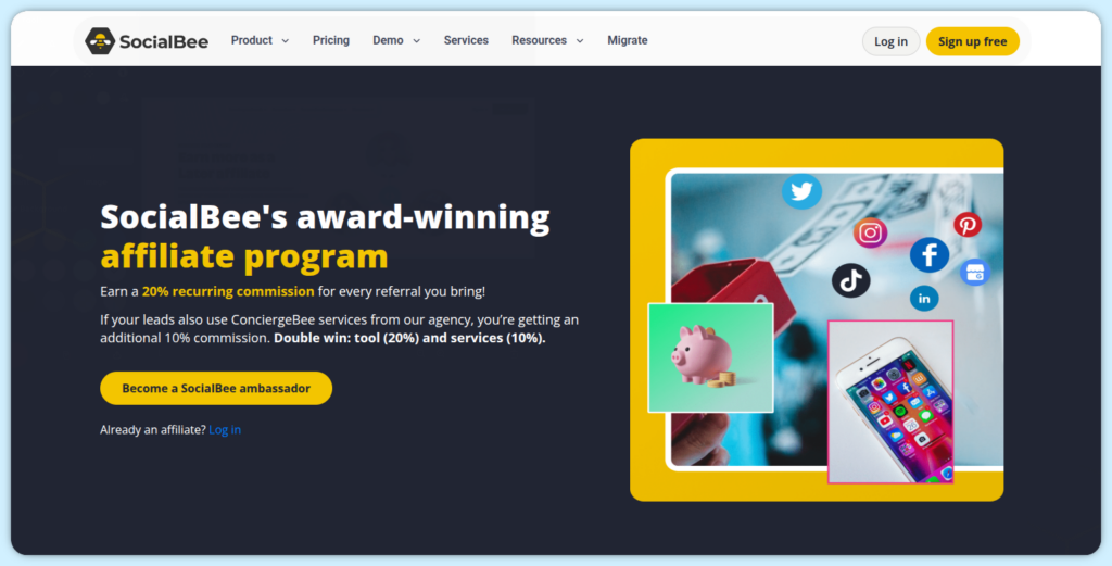 SocialBee Later Affiliate Program