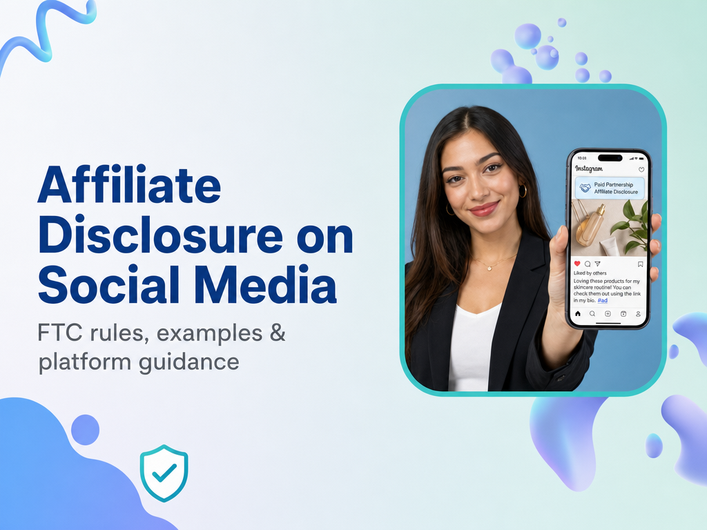 Affiliate disclosure on social media: FTC rules, examples, and platform guidance