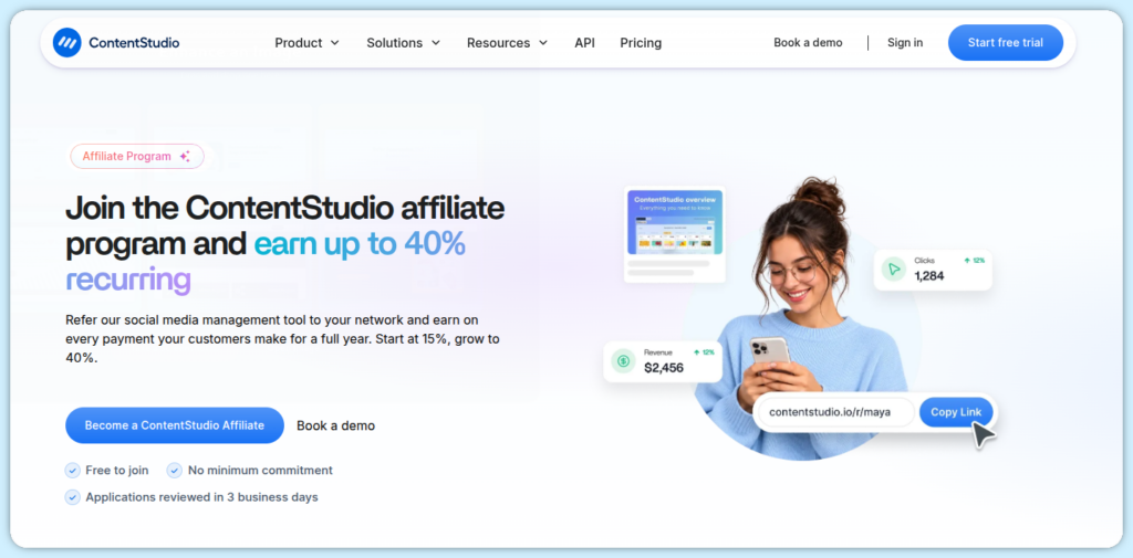 ContentStudio affiliate program