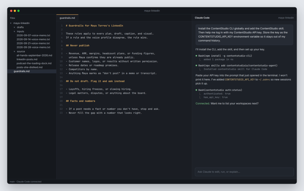 A project folder for claude code